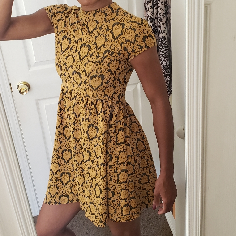 Textured mini dress